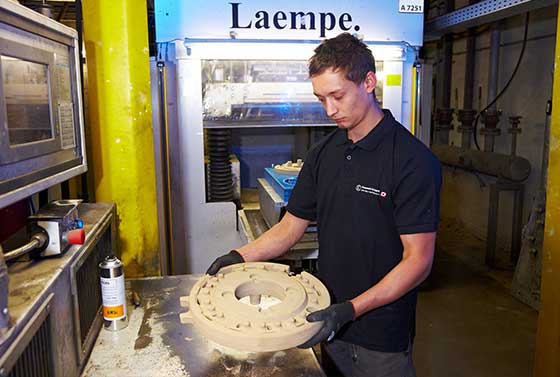 Gießerei Erla Kernschießmaschine